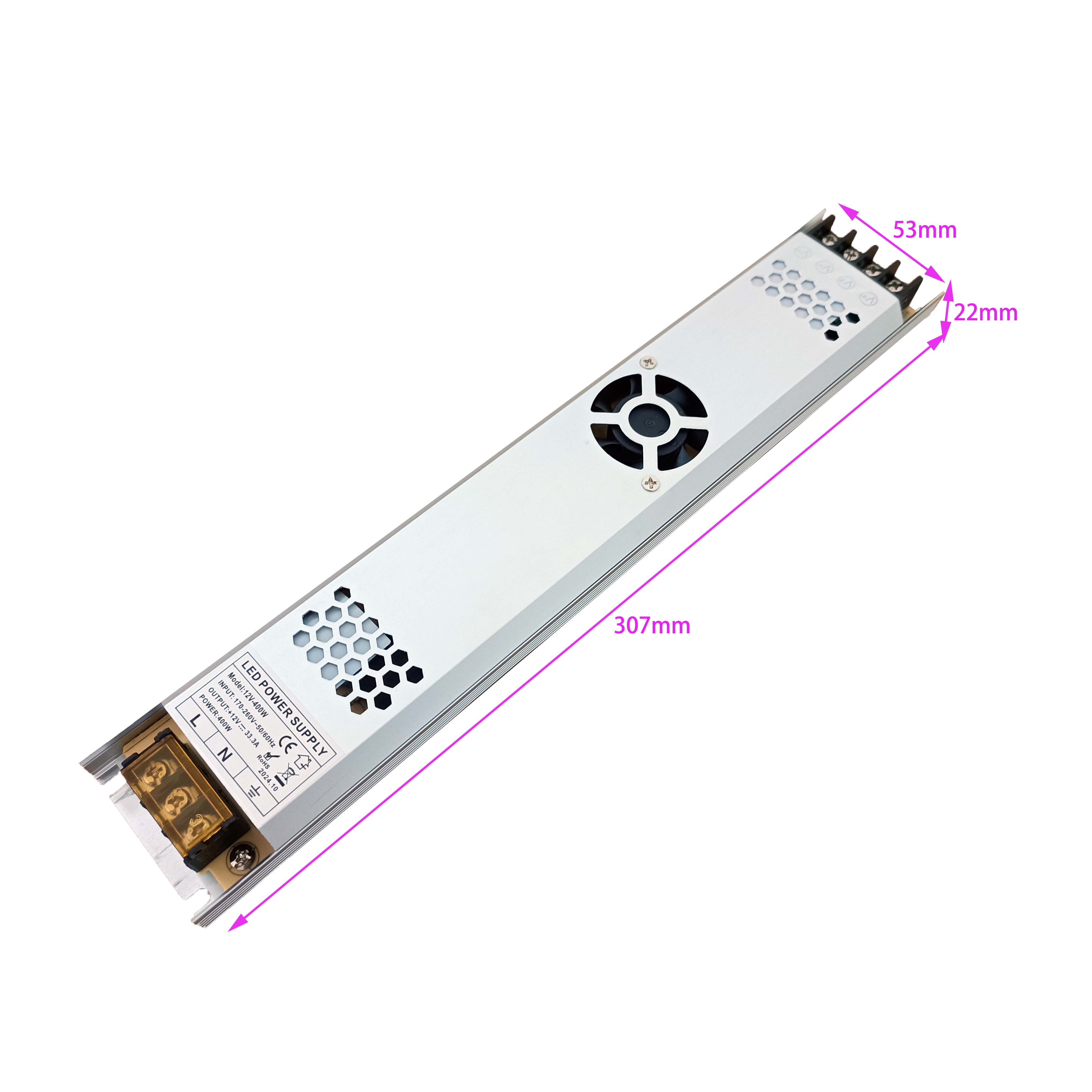 Hộp đèn Led siêu mỏng DC 12v 400w Nguồn điện