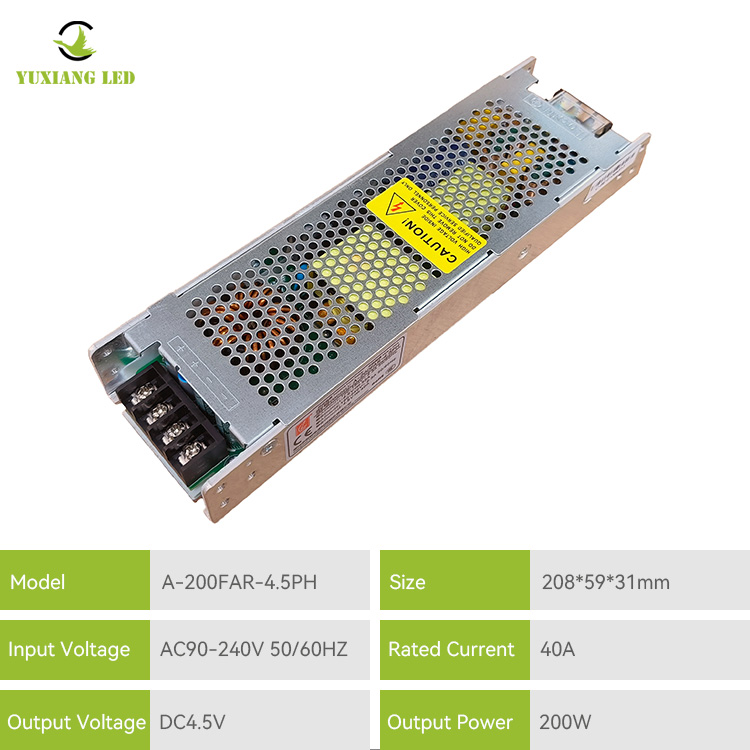 Bộ nguồn màn hình LED siêu mỏng A-200FAR-4.5PH